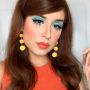 1960s Inspired Turquoise Eye Makeup
