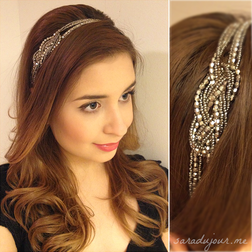 Quick Hair Idea: Beaded Headband • Sara du Jour Quick Hair Idea: Beaded Headband • Sara du Jour