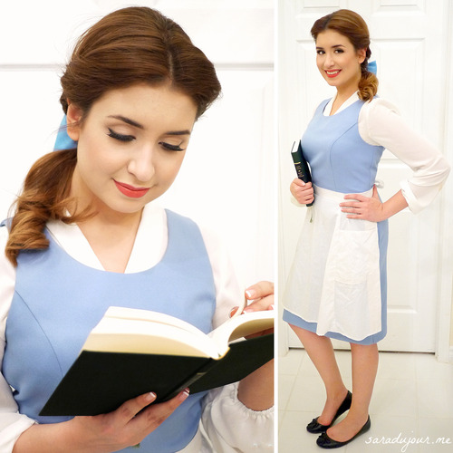 Disney Belle Beauty and the Beast Blue Dress DIY Halloween Costume