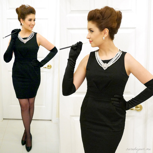 Breakfast at Tiffany's Audrey Hepburn Halloween Costume DIY