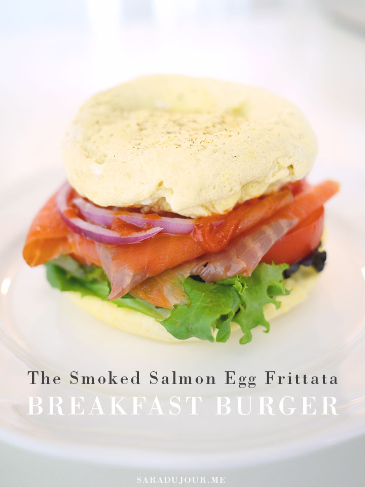 Egg Frittata Breakfast Burger Recipe | Sara du Jour