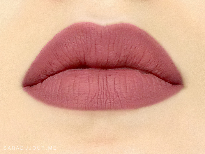 Stila Patina Lip Swatch - Scarlet & Julia Beauty Haul | Sara du Jour