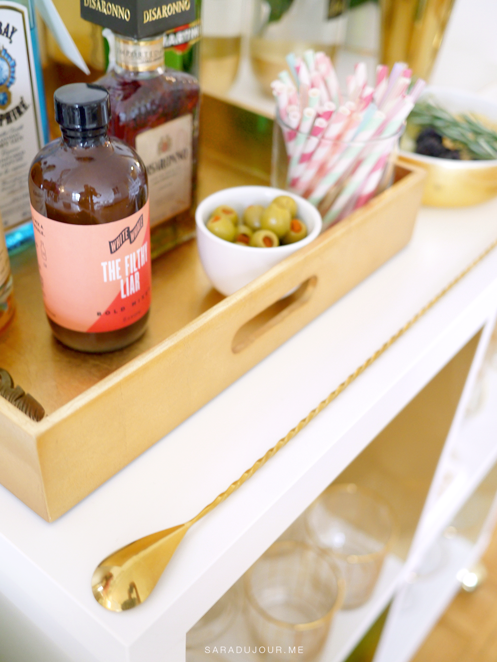 Bar Cart Essentials |Sara du Jour