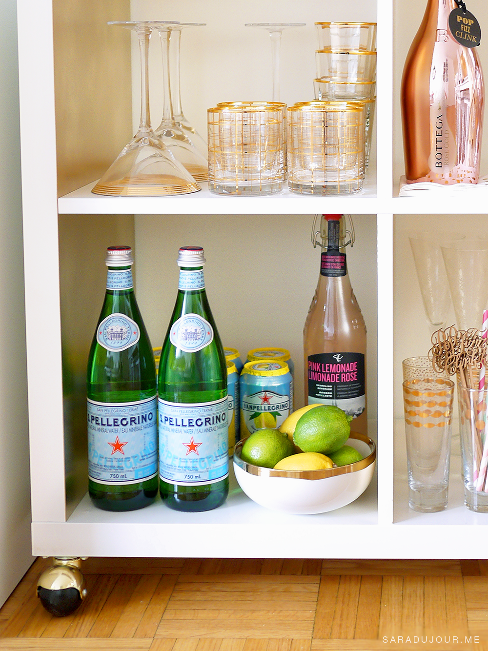 Bar Cart Essentials - Pellegrino |Sara du Jour