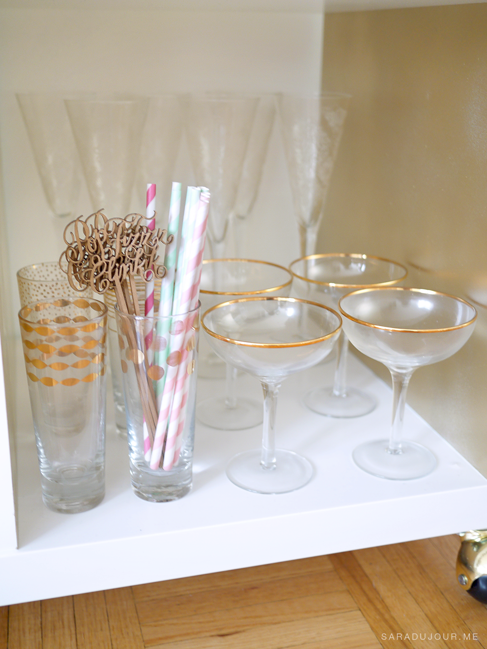 Bar Cart Essentials - Champagne Glassware|Sara du Jour