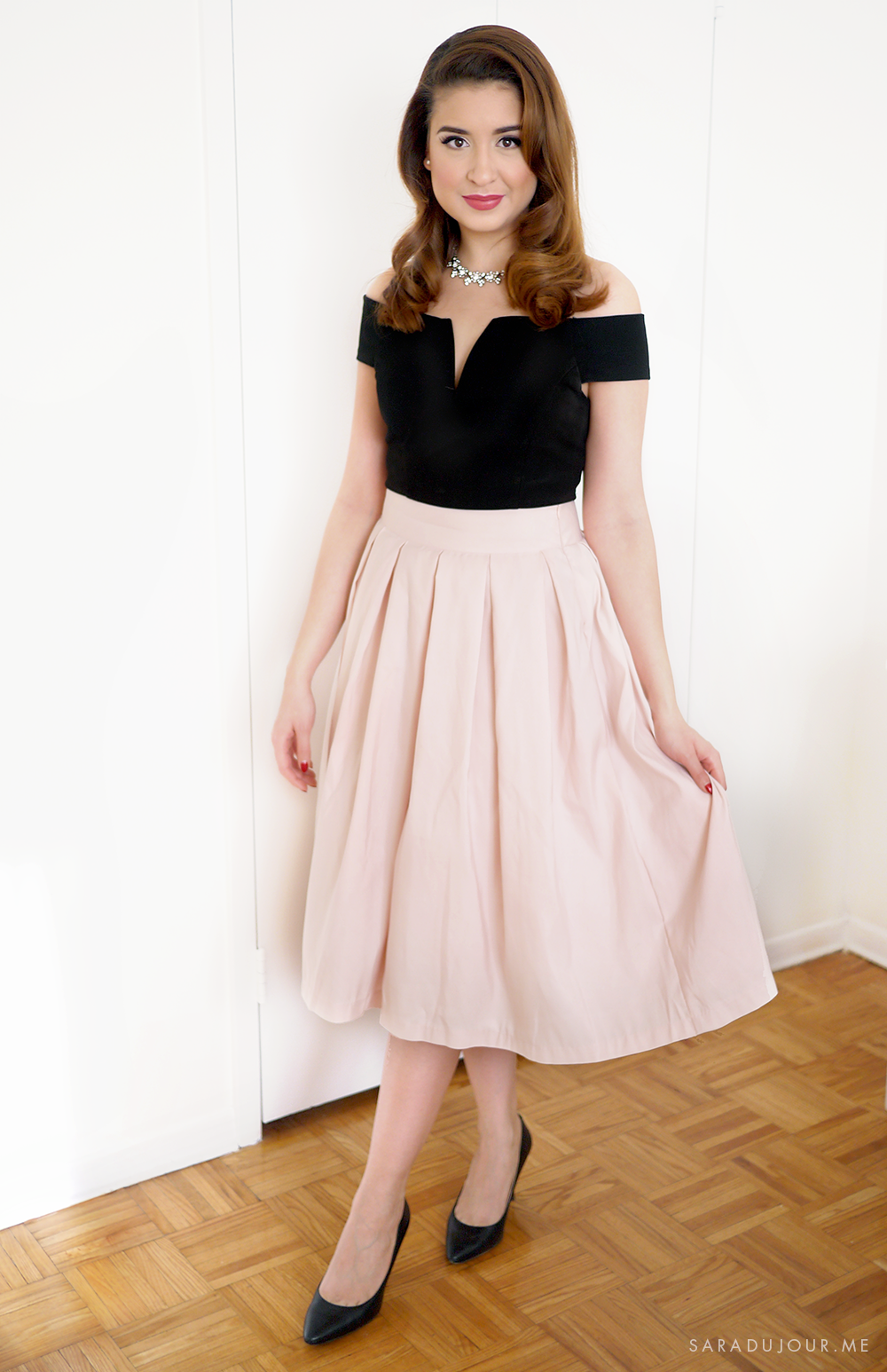 Retro 1950s Christmas Party Outfit • Sara du Jour
