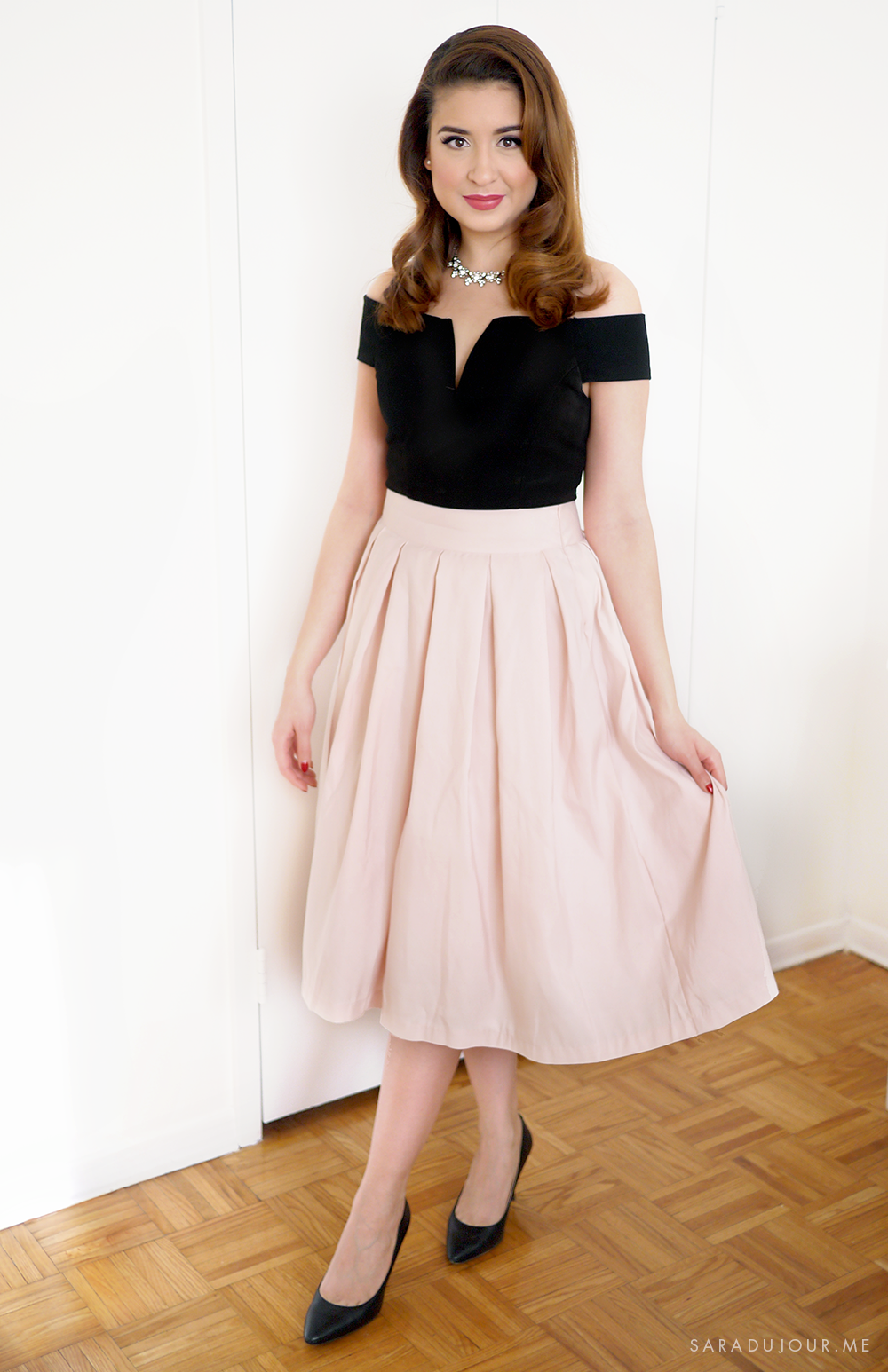 Retro 1950s Christmas Party Outfit | Sara du Jour