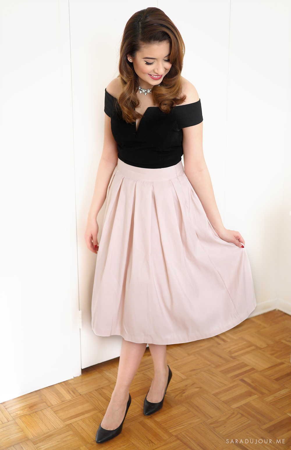 Retro 1950s Christmas Party Outfit | Sara du Jour