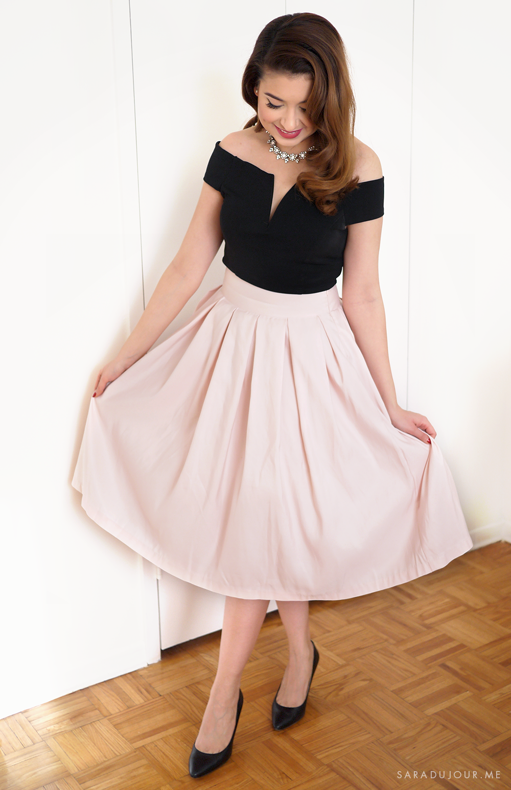 Retro 1950s Christmas Party Outfit | Sara du Jour