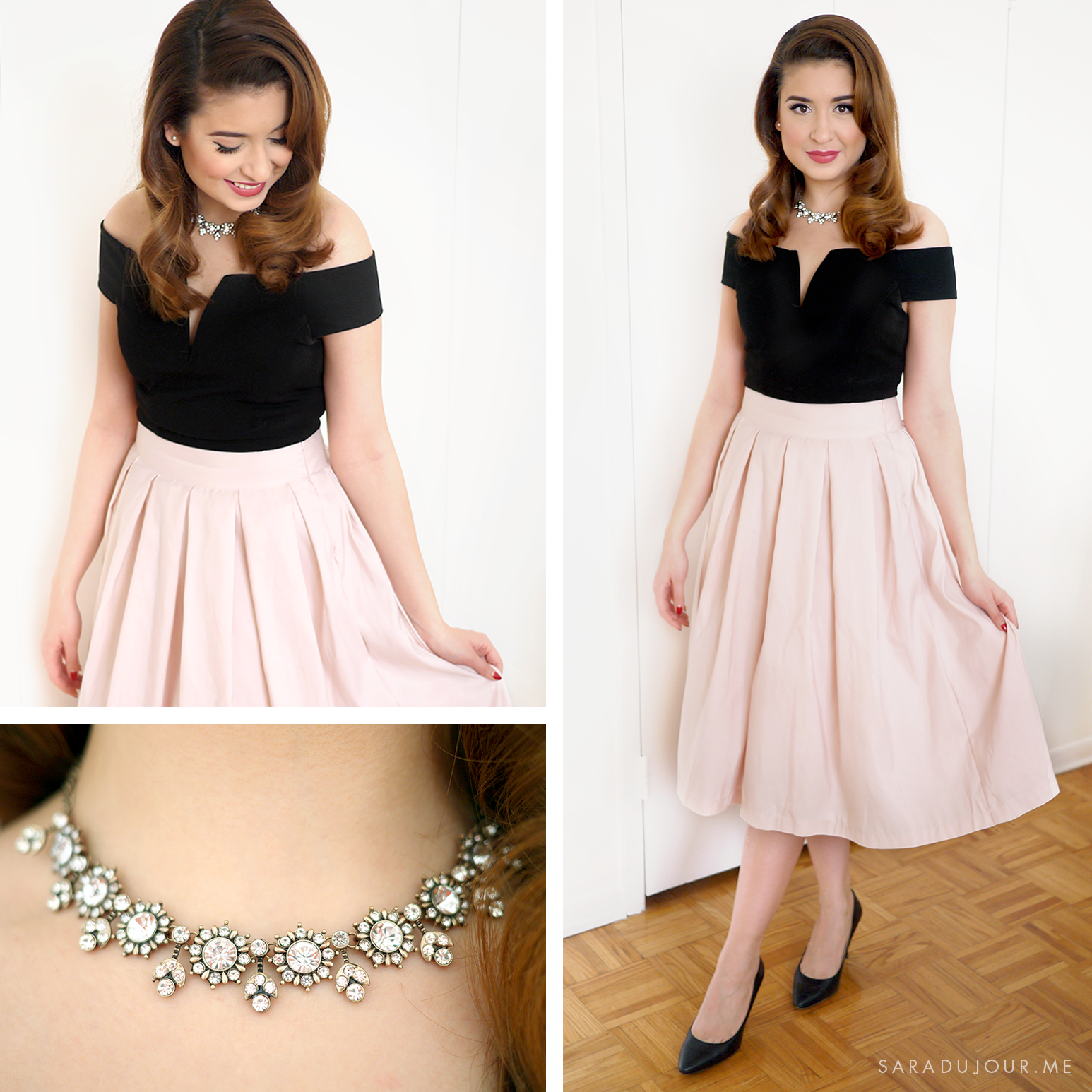 Retro 1950s Christmas Party Outfit | Sara du Jour