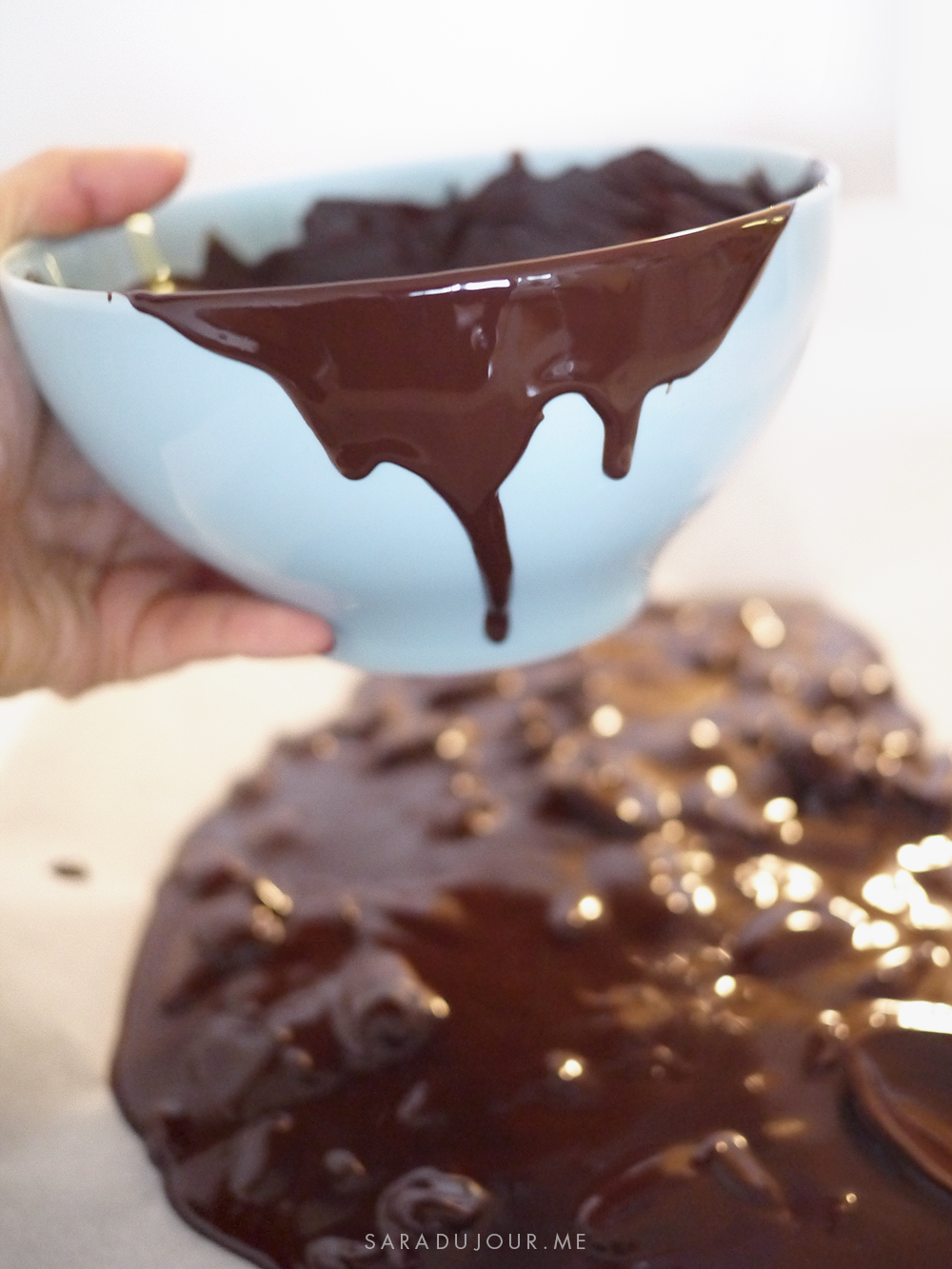 Healthy Dark Chocolate Christmas Bark Recipe | Sara du Jour