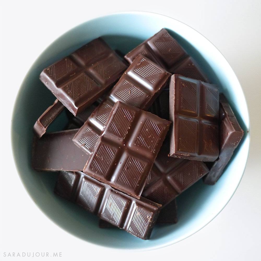 Healthy Dark Chocolate Christmas Bark Recipe | Sara du Jour
