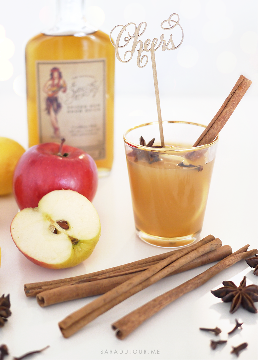 Spiced Rum Hot Apple Toddy Recipe | Sara du Jour