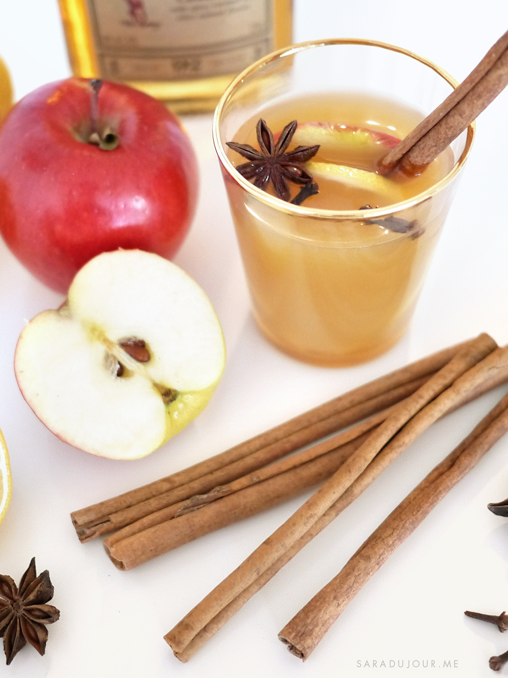 Spiced Rum Hot Apple Toddy Recipe | Sara du Jour