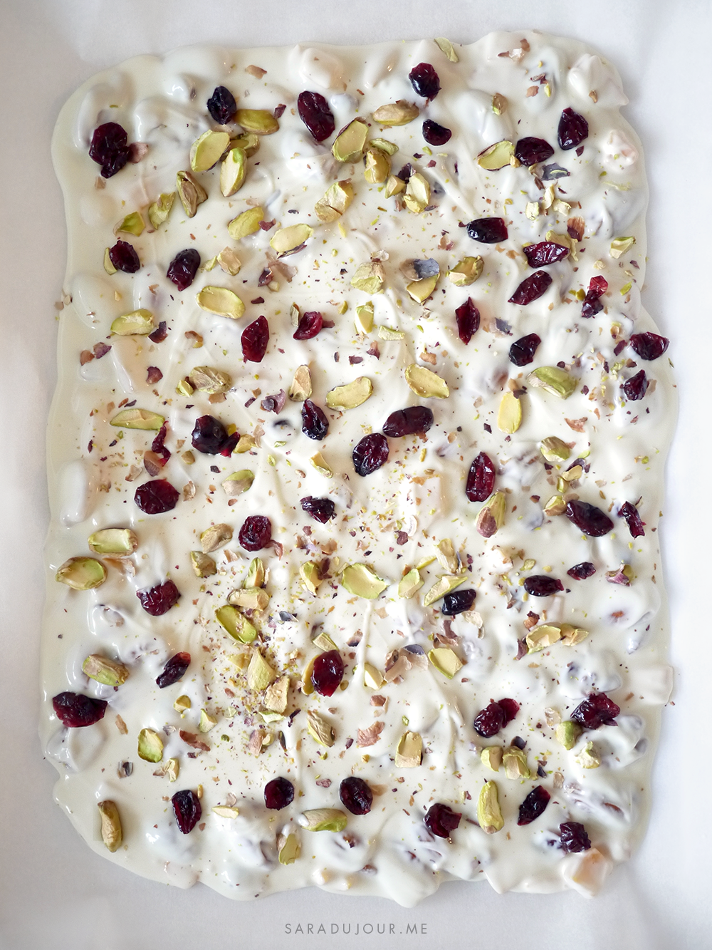 White Chocolate Fruit and Nut Bark Recipe | Sara du Jour
