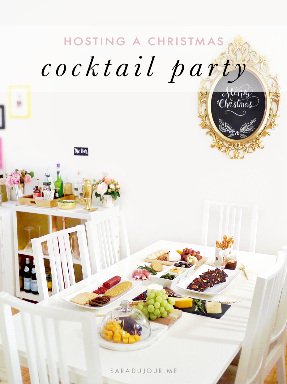 Hosting a Christmas Cocktail Party | Sara du Jour