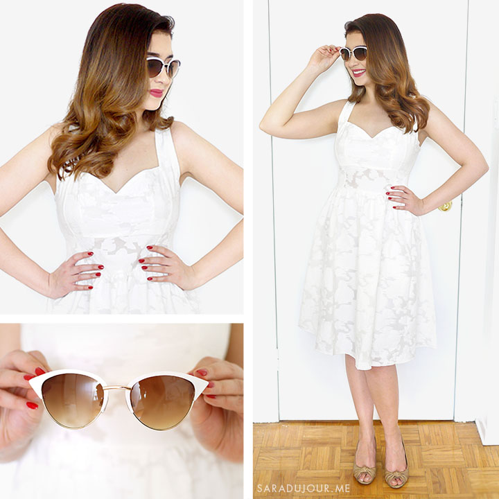 Retro White Dress Outfit + Tobi Haul | Sara du Jour