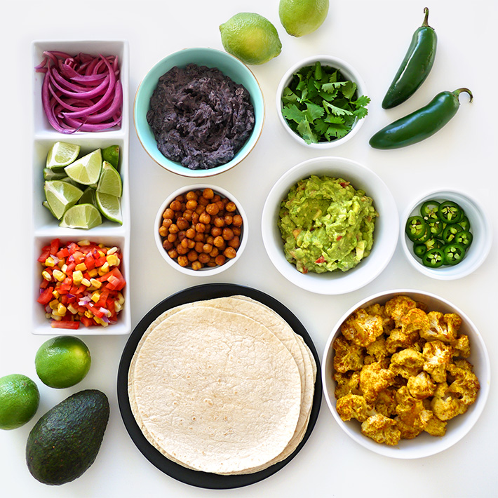 Vegan Cauliflower Tacos 2 Ways | Sara du Jour