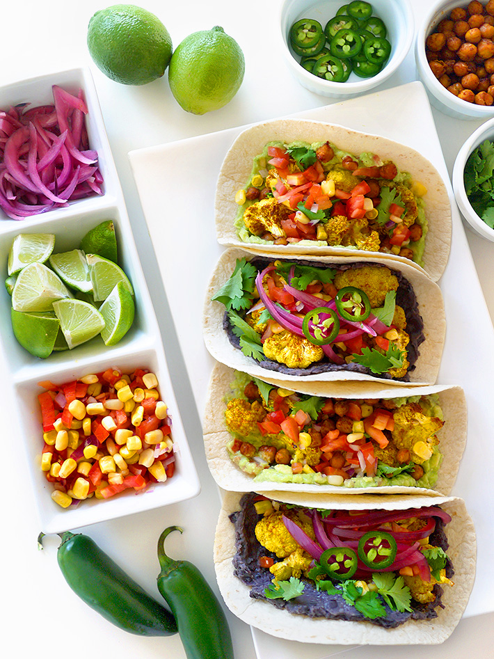 Vegan Cauliflower Tacos 2 Ways | Sara du Jour