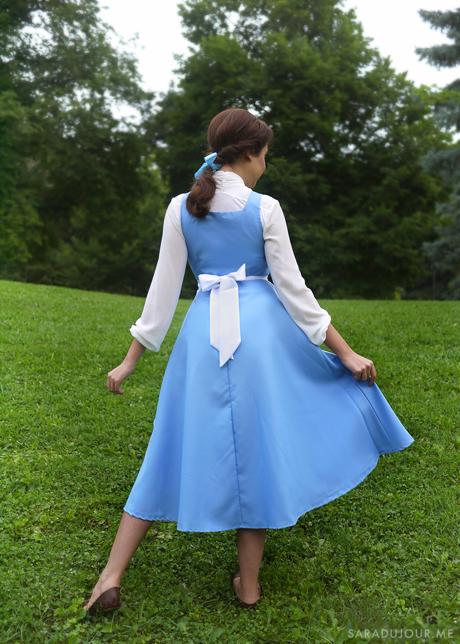 belle cosplay blue dress