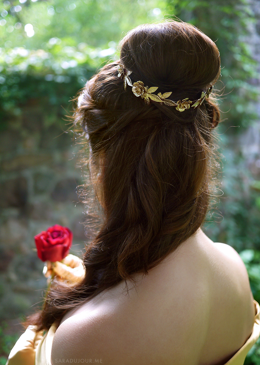 Belle Gold Dress Cosplay Hair | Sara du Jour