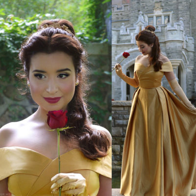 Belle Gold Dress Costume + Cosplay