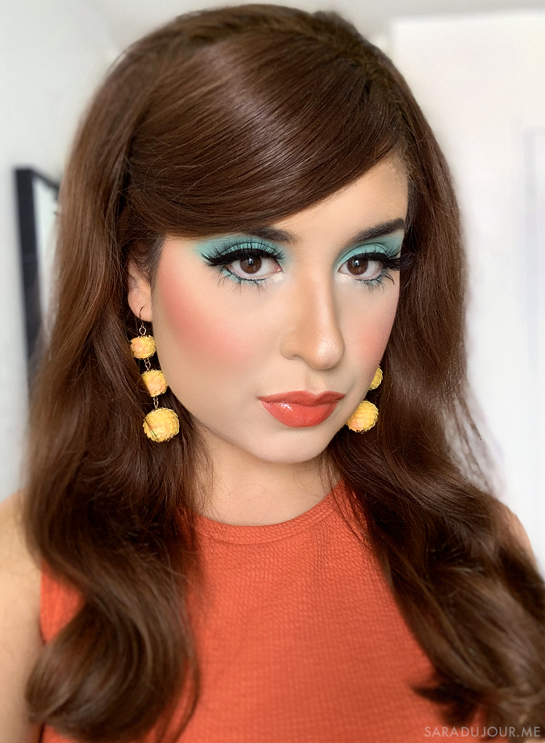 1960s Inspired Turquoise Eye Makeup | Sara du Jour