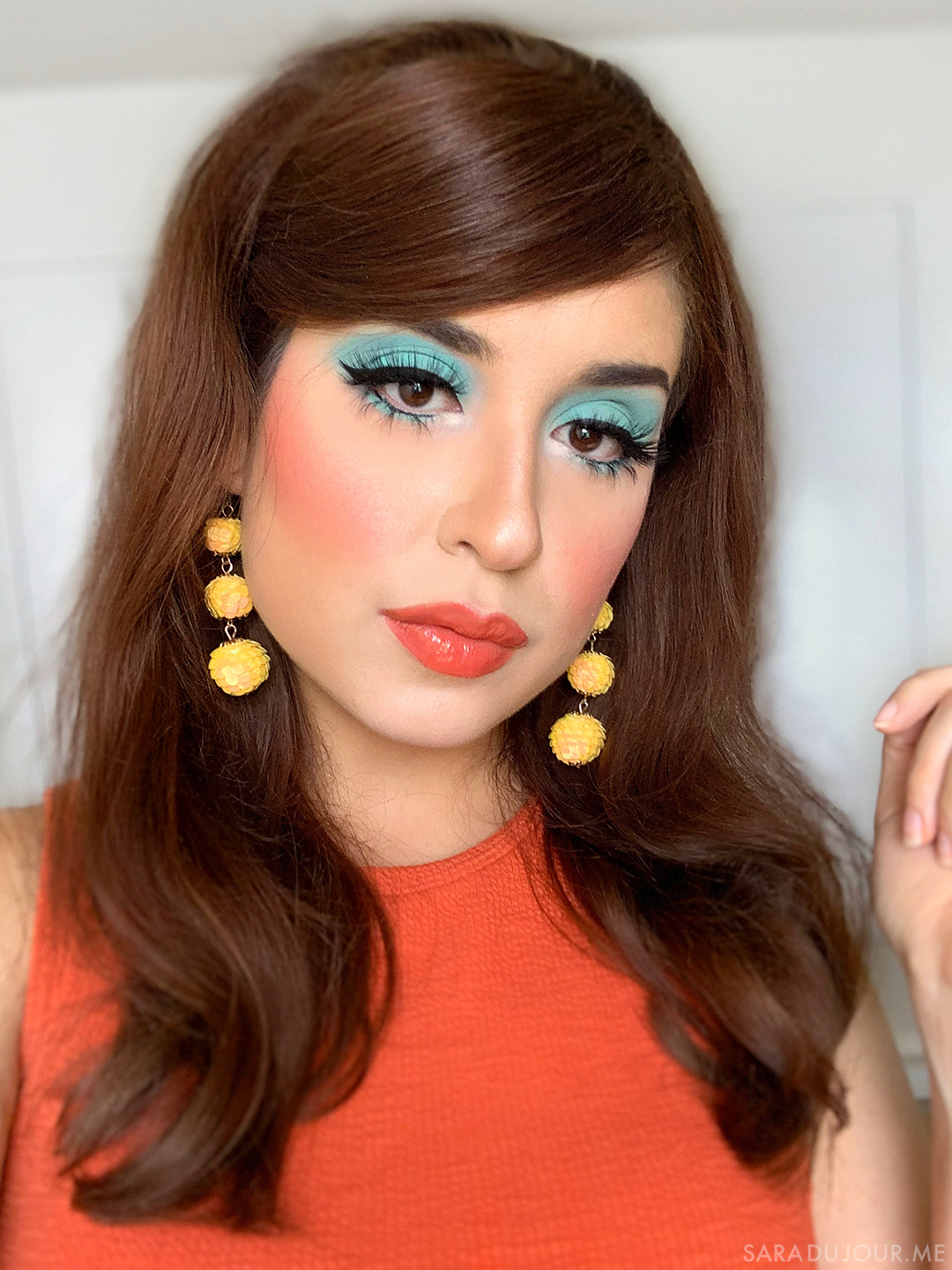 1960s Inspired Turquoise Eye Makeup du