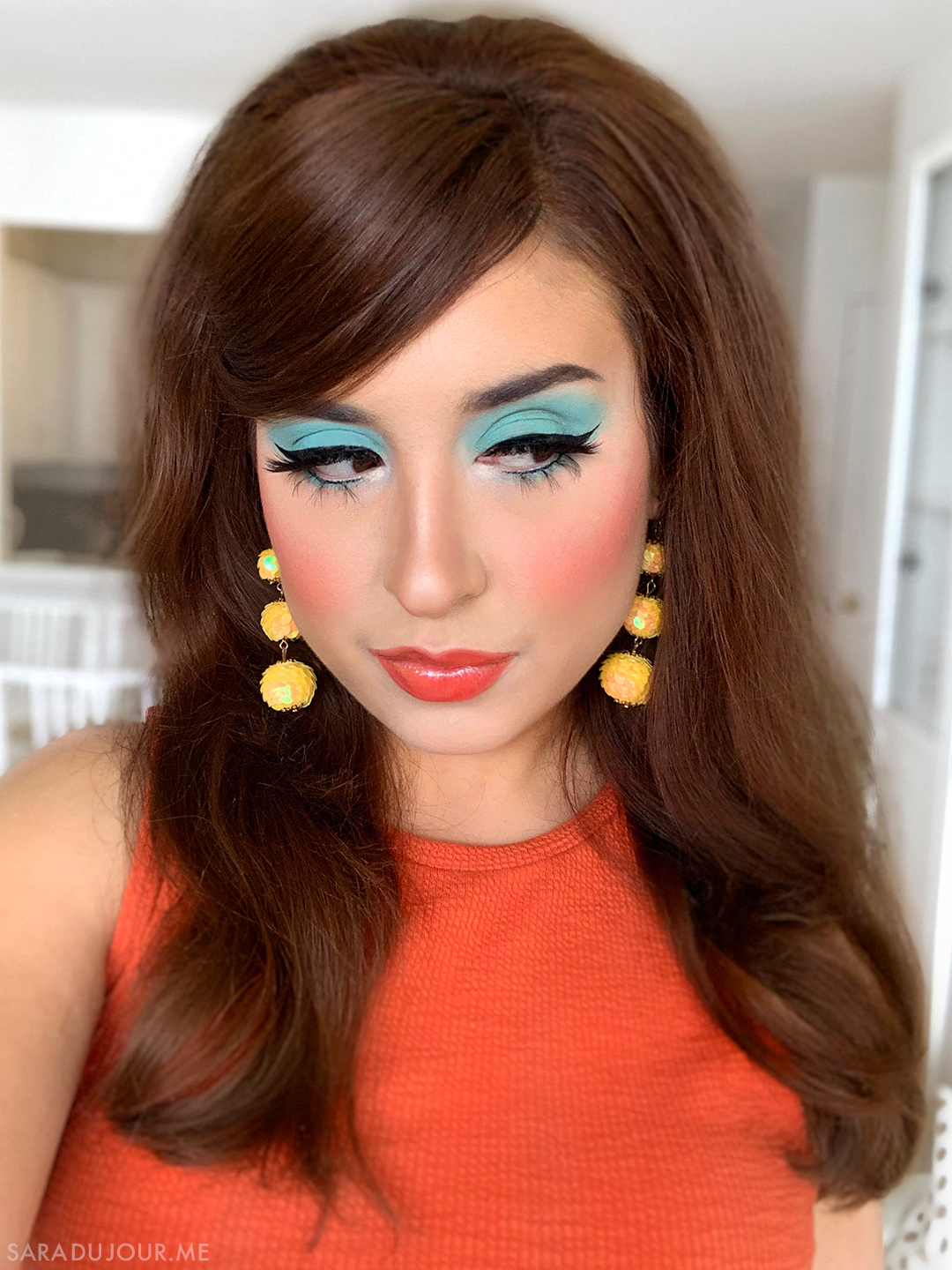 1960s Inspired Turquoise Eye Makeup | Sara du Jour