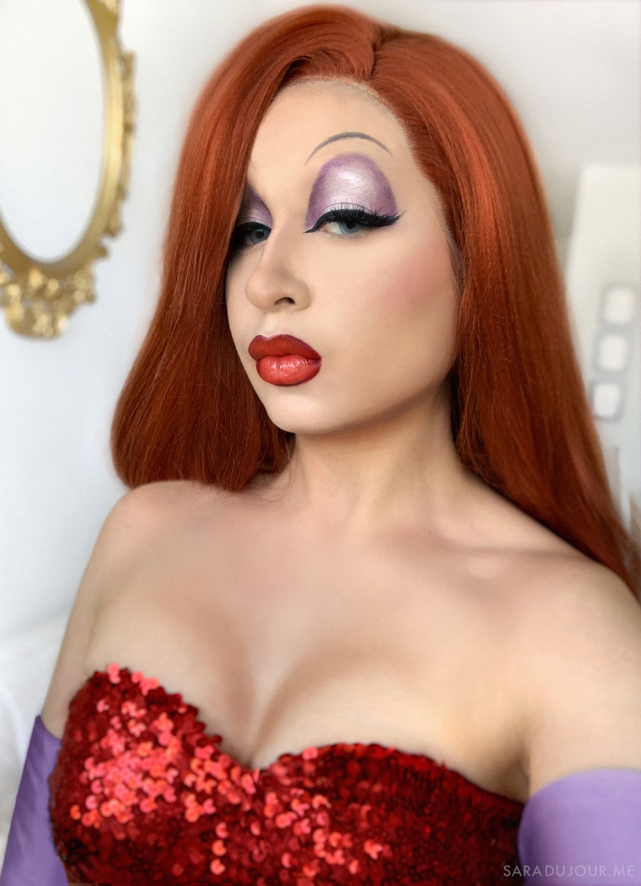 Jessica Rabbit Cosplay + Drag Makeup | Sara du Jour