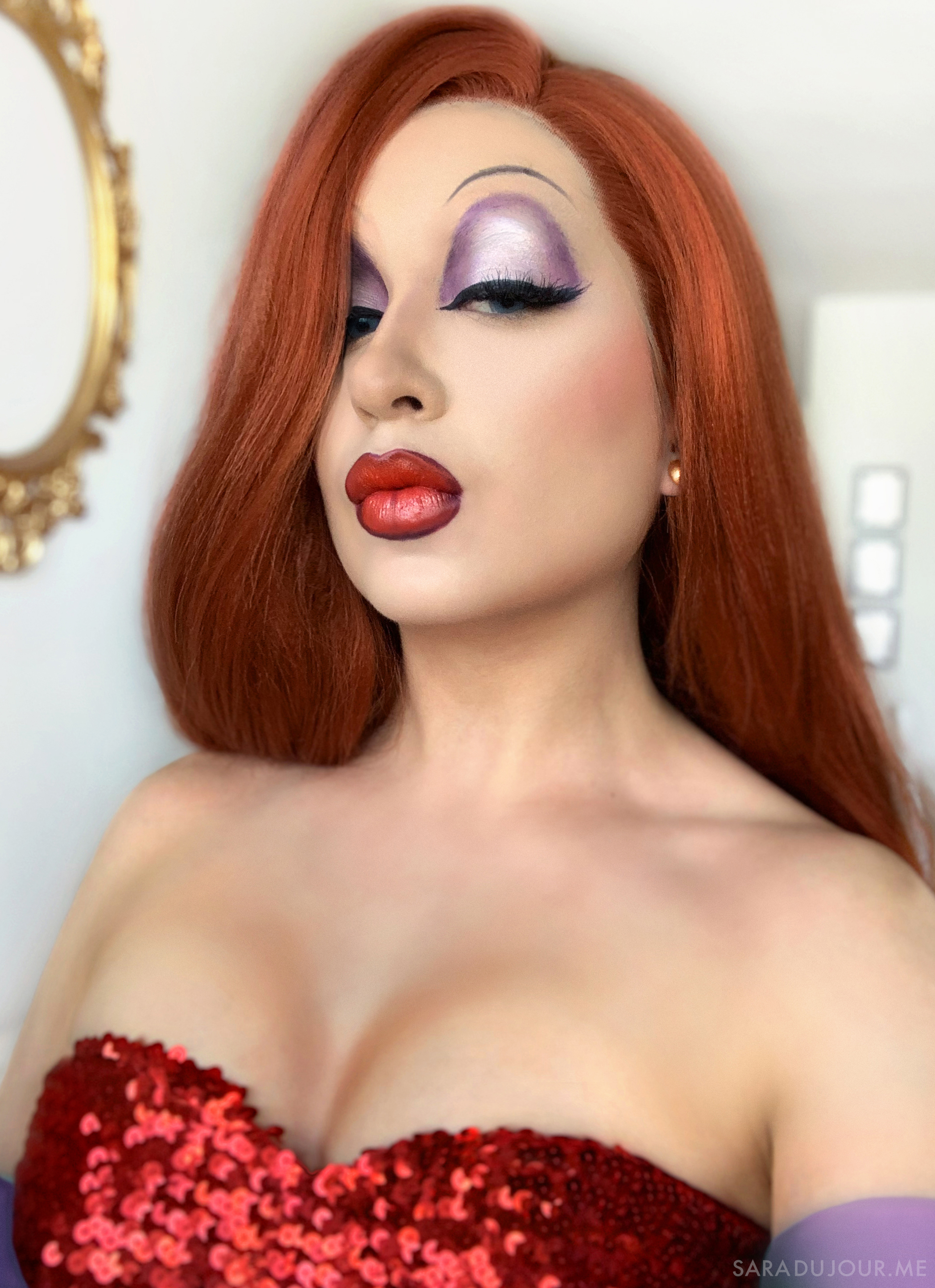 Jessica Rabbit Cosplay + Drag Makeup | Sara du Jour