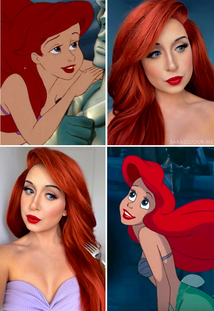 Ariel Cosplay Side by Side | Sara du Jour