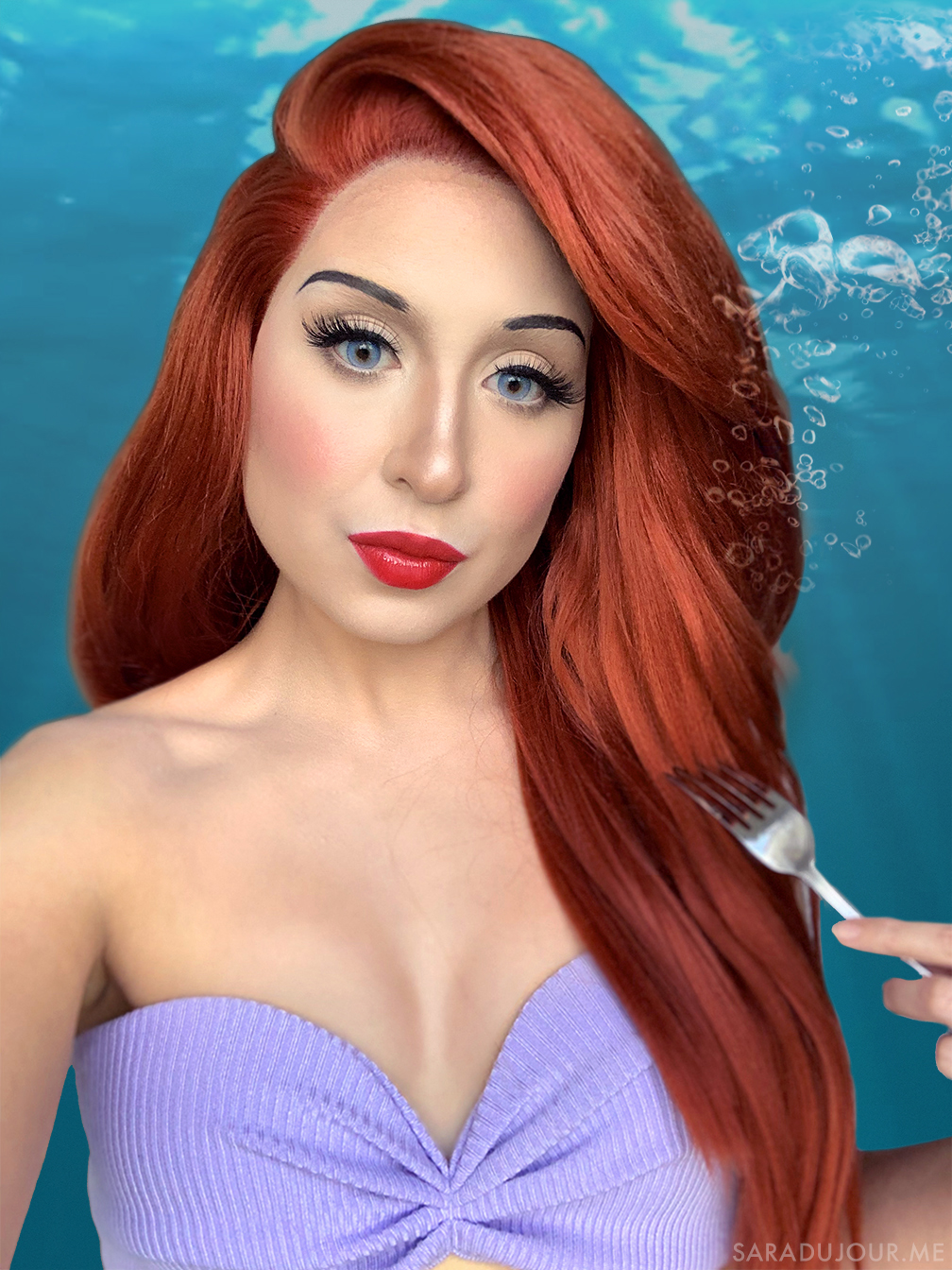 Ariel Cosplay + Makeup - The Little Mermaid | Sara du Jour