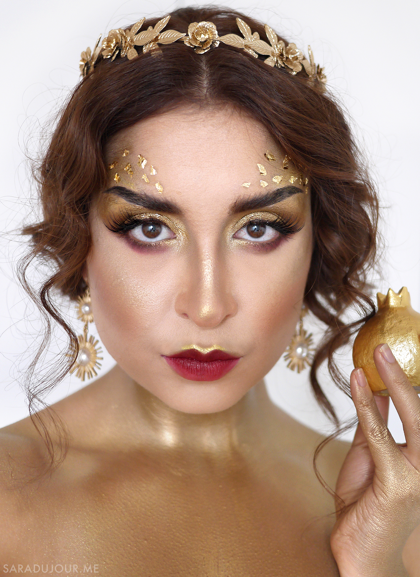 Queen Midas - Gold Makeup | Sara du Jour