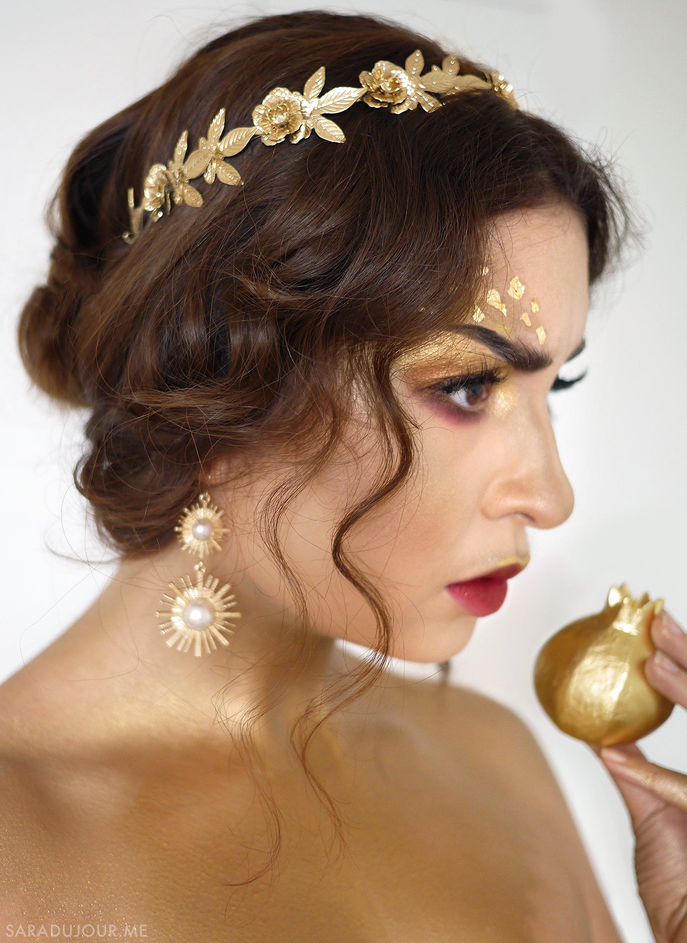 Queen Midas - Gold Makeup | Sara du Jour