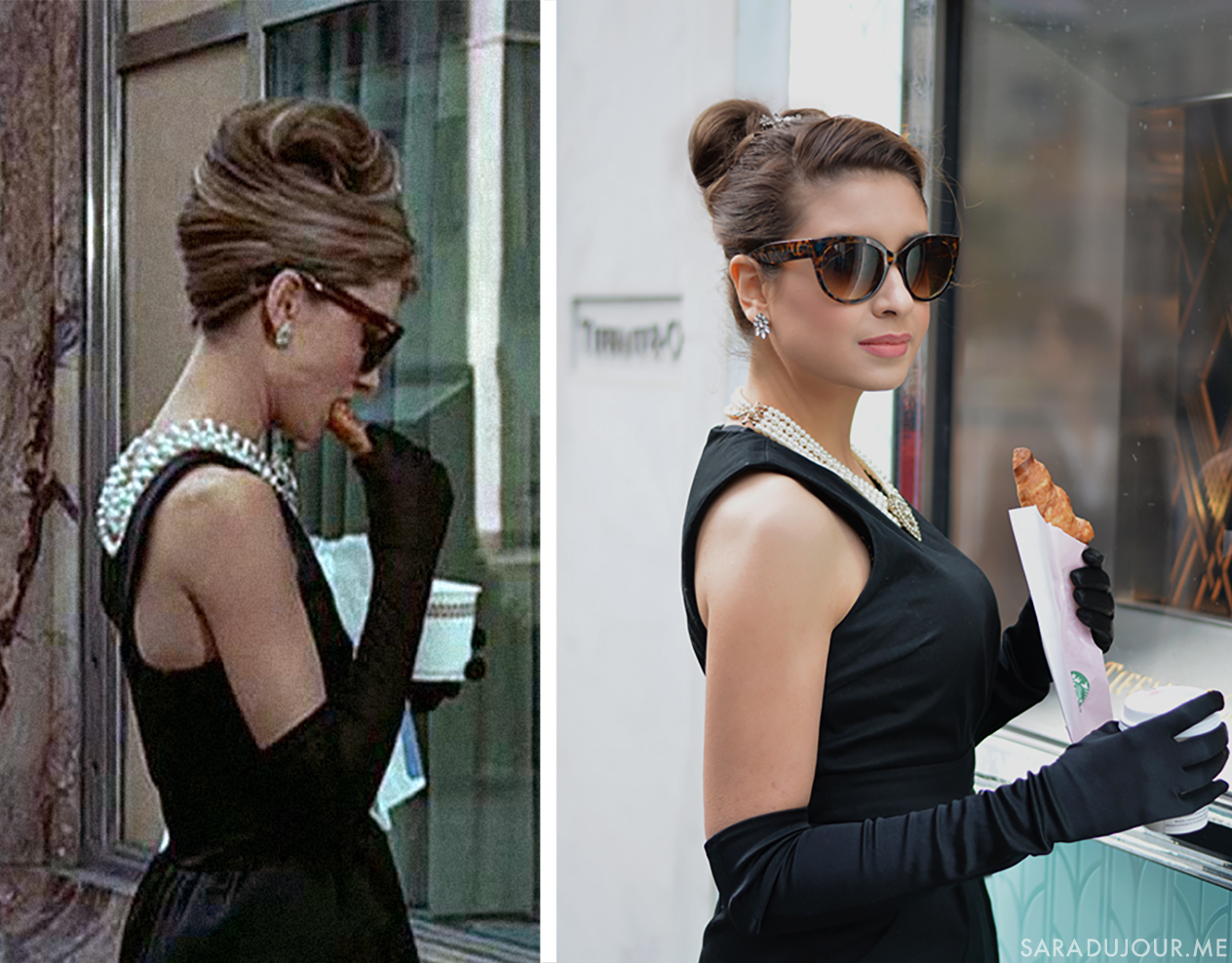 Audrey Hepburn / Holly GoLightly - Breakfast at Tiffany's Halloween Costume + Cosplay | Sara du Jour