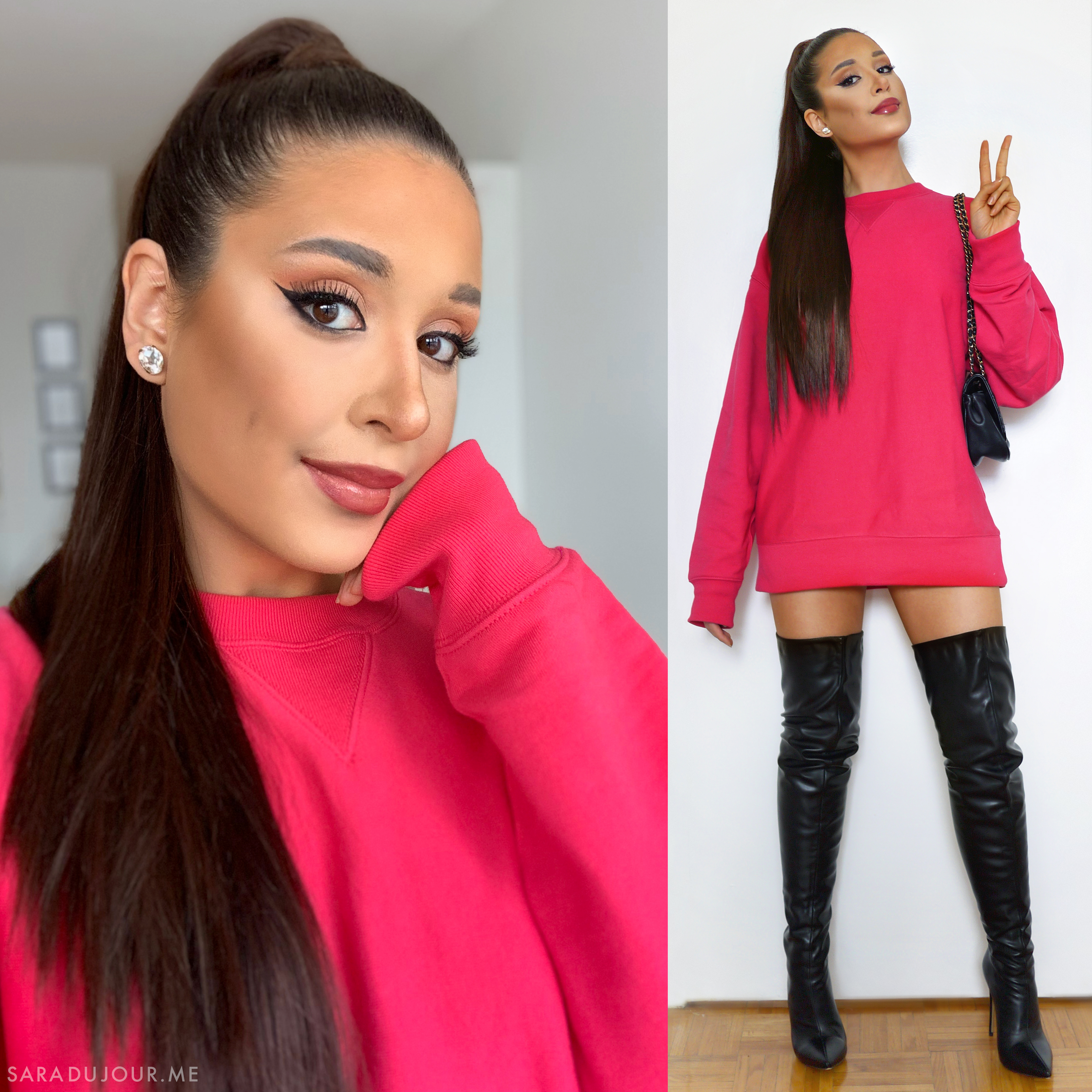 Ariana Grande Costume + Makeup | Sara du Jour