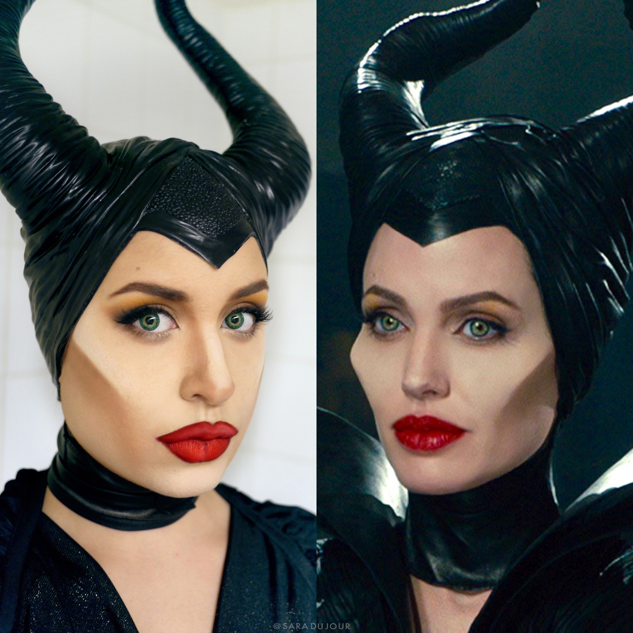 Maleficent Movie Cosplay Makeup Tutorial and Costume | Sara du Jour