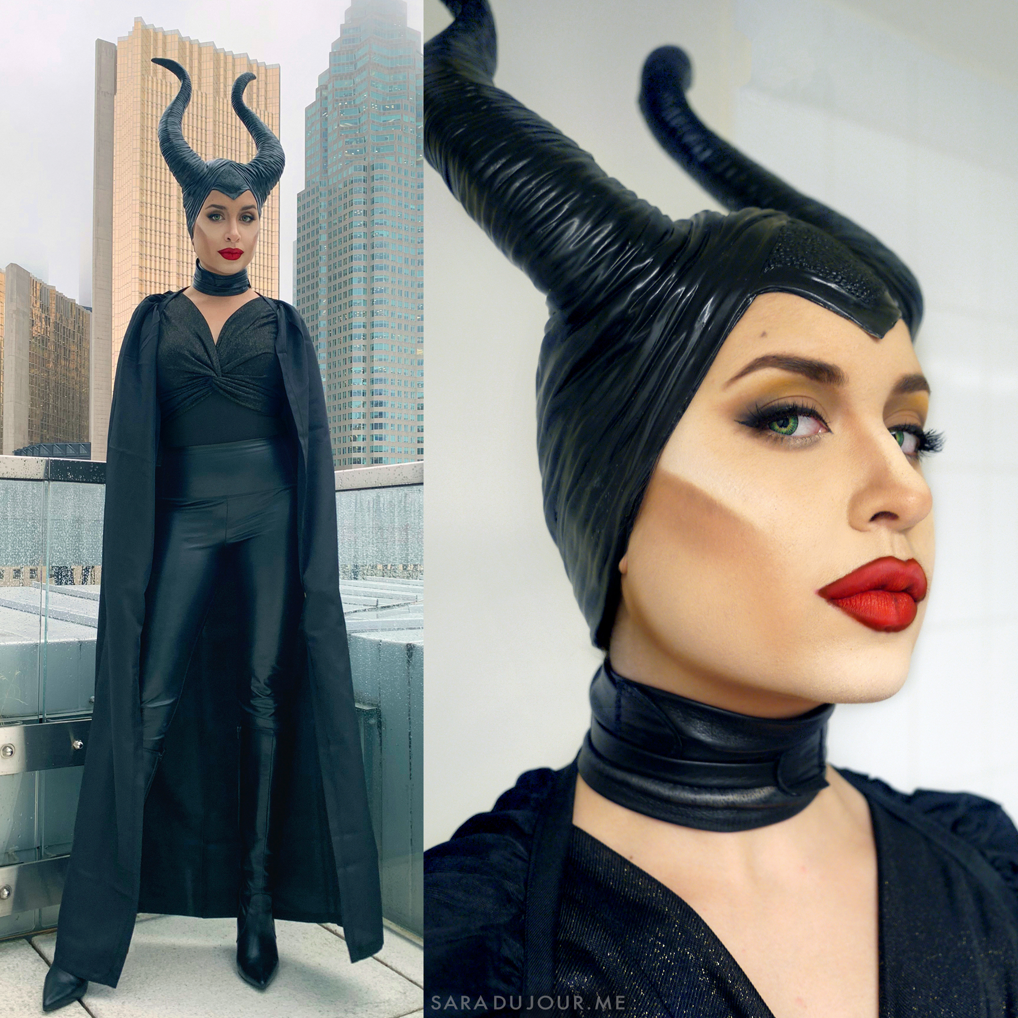 Maleficent Movie Cosplay Makeup Tutorial and Costume | Sara du Jour