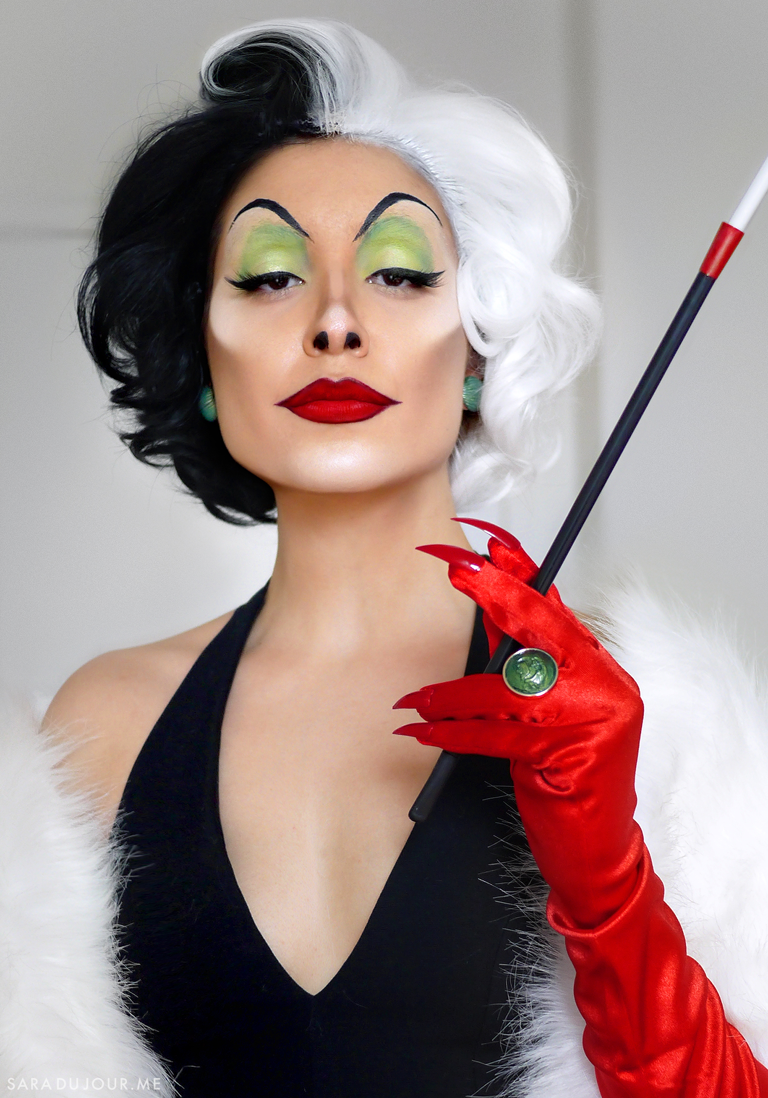 Cruella de Vil Cosplay Makeup Transformation | Sara du Jour