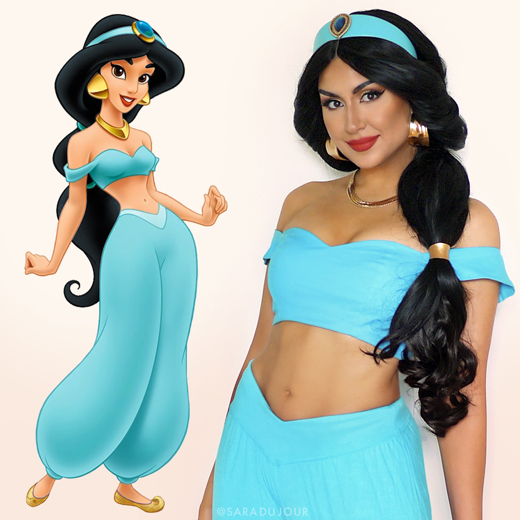 spanning Haringen Cater Jasmine Cosplay Makeup + Costume • Sara du Jour