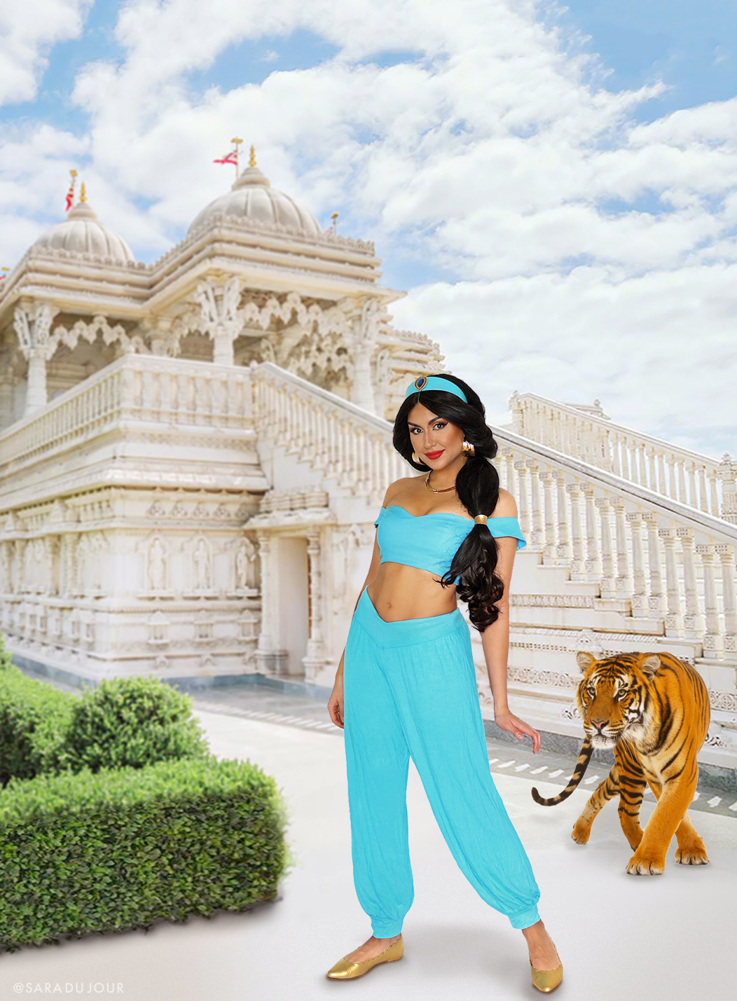 Princess Jasmine Cosplay Makeup + Costume | Sara du Jour