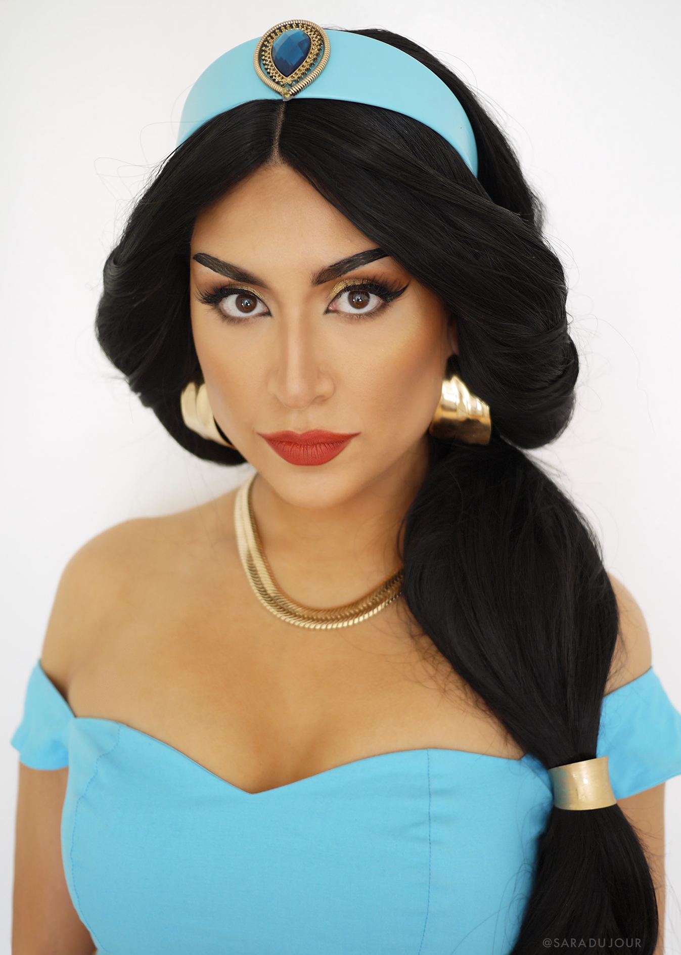 spanning Haringen Cater Jasmine Cosplay Makeup + Costume • Sara du Jour